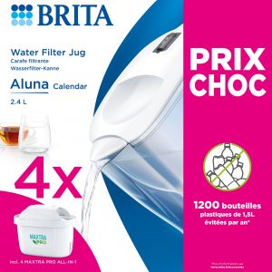 Brita Carafe filtrante Aluna Calendar Blanche