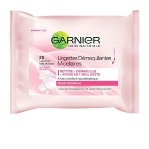 Image de Garnier Skin Naturals Lingettes démaquillantes micellaires peaux sensibles