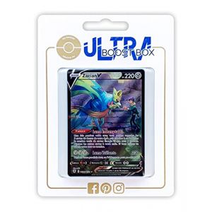 My-booster SWSH10-FR-TG21 Zacian V TG21/TG30 Full Art Secr&egrave;te - Ultraboost X Ep&eacute;e et Bouclier 10 Astres Radieux - Coffret de 10 Cartes Pok&eacute;mon Fran&ccedil;aises