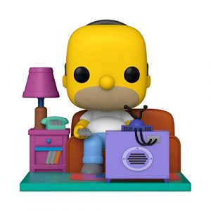 Image de Funko Pop Deluxe: The Simpsons-Homer Watching TV Figurine de Collection, 52945, Multicolour