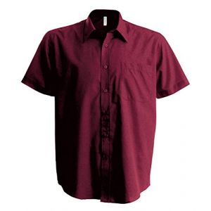 Kariban ACE > Chemise Manches Courtes - Wine, 3XL, Homme