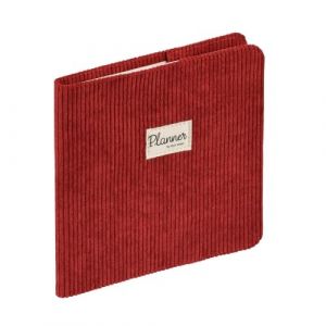 Quo Vadis Agenda - 2025 - Exécutif - Semainier Planning - Français - Colette - Rouge - 13 mois de décembre à décembre - 16x16 cm - Papier Clairefontaine blanc - Fabrication française