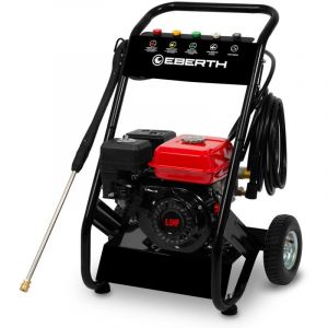 Eberth Nettoyeur Haute Pression, Moteur à Essence 4 Temps de 6,5 cv, Nettoyeur Haute Pression Auto-Aspirant avec Une Pression de Travail de 210