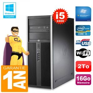 HP PC Tour Compaq 8200 Core I5-2400 Ram 16Go Disque 2 To Graveur DVD Wifi W7
