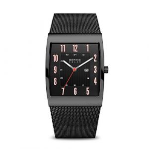 Bering Hommes Analogique Solar Collection Montre avec Bracelet en Acier Inoxydable & Verre Saphir 16433-122