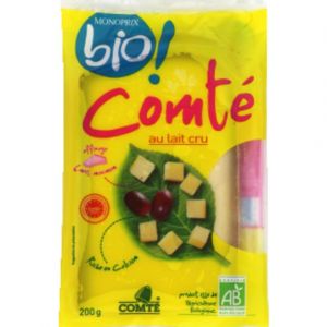Monoprix Bio Comt&eacute; au lait cru - Le sachet de 200g