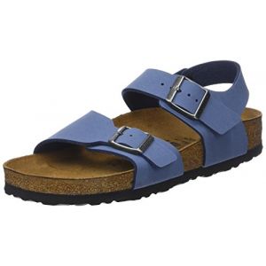 Image de Birkenstock New York, Sandales Bride Arriere Garçons, Bleu (Nubuck Vintage Blue Nubuck Vintage Blue), 30 EU