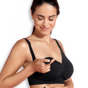 Carriwell Soutien-gorge grossesse et allaitement rembourré Carri-Gel - Noir - XXL
