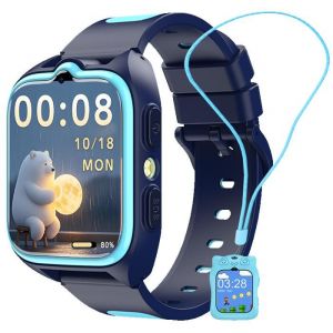 Blackview Montre Connectée pour enfants Z30 800mAh 1.75" Smartwatch Sport 4G GPS SOS LED - Bleu