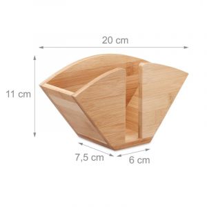 Porte-serviettes de table bambou Helloshop26 13_0002251