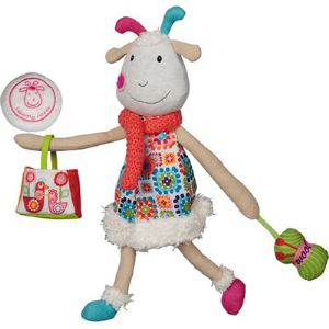Ebulobo Peluche Peace & Love la Happy Farm - Huguette la biquette