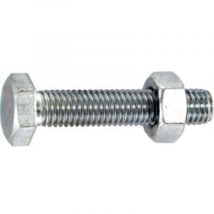 Vynex Boulon t&ecirc;te hexagonale classe 6.8 - acier zingu&eacute; (sachet) boulon t&ecirc;te hexagonale (h) 16 mm 6 mm acier, m&eacute;tal 1 sachet(s) de 9 pi&egrave;ce(s) acier total bou