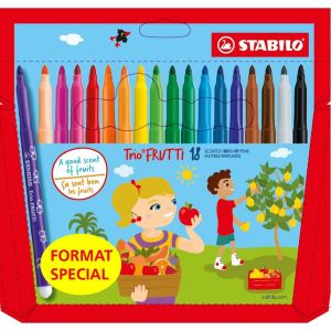 Stabilo 14+4 Feutres Trio Frutti - Assortiment de couleurs