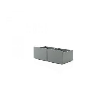 Vipack Furniture 2 Tiroirs De Rangement Pour Lit Gris