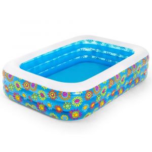 Image de Bestway Piscine gonflable Deluxe décor poissons - longueur 229cm - largeur 152cm - hauteur 56cm