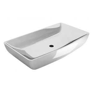 Image de VidaXL Lavabo 71 x 38 x 13,5 cm Céramique Argenté