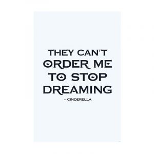 Komar Affiche d'art Disney - Cinderella Quote - Taille: 50 x 70 cm - color&eacute;