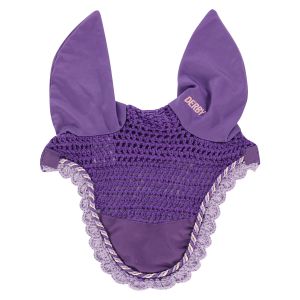Bonnet anti-mouches pour cheval avec cordon Derby