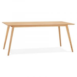 Table à Manger Design Bois "Tabika" 180cm Naturel Prix