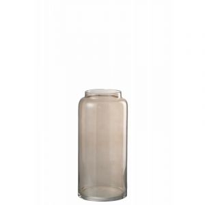 Vase Design "Long Droit" 40cm Marron Ambre Prix