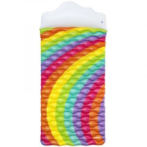 Image de Bestway Matelas gonflable Rainbow Dreams 161 x 76 x 25 cm, 1 adulte, 100 kg