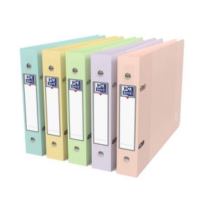 Oxford Classeur A5 Dos 30 mm School Life Pastel