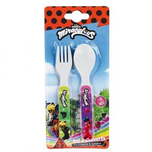 Jemini Miraculous Ensemble Couverts Inox (Fourchette, Couteaux)