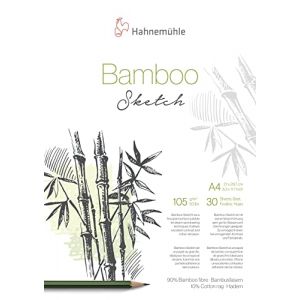 Hahnem&uuml;hle Bamboo Sketch 105gsm, A4 Pad, 30 Sheets