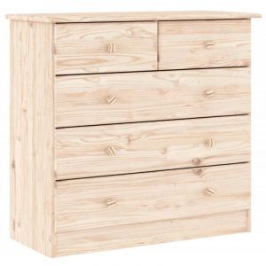 VidaXL Commode ALTA 77x35x73 cm bois massif de pin