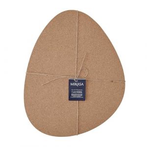 Mikasa Set de 4 sets de table en liège en forme de galets, 38cm x 30cm | Protections de table