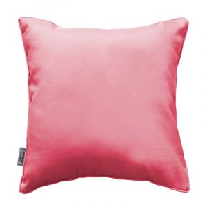 Homemaison Coussin Carré Passepoilé Uni Corail 40 x 40 cm
