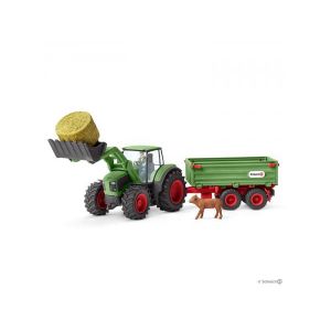 Schleich Tracteur avec remorque