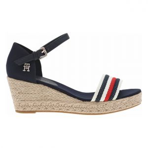 Tommy Hilfiger Espadrilles compensées avec bride sur le devant aux de la marque Bleu - Taille 39