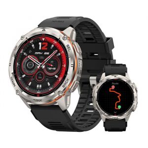Montre connectée Homme Kospet Tank T3 Ultra2 Argent GPS 470mAh 5ATM Bracelet connectée