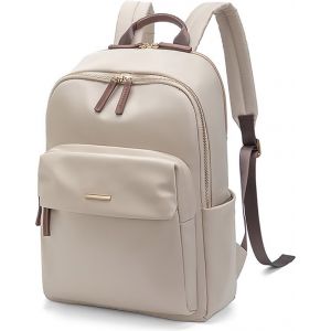 Aramae - Sac à dos femme - Sacoche pour ordinateur portable 15,6 pouces - Sac à dos femme - Sac à dos fille - Sac à dos beige - Sac d'école