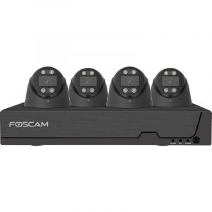Foscam FNA108E-T4-2T black Ethernet IP-Set pour caméra de surveillance8 canauxavec 4 caméras3840 x 2160 pixels