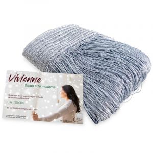 Tex Family - vivienne fil rideau pour porte cm. 150X300 couleur unie gris