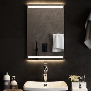 VidaXL Miroir de salle de bain à LED 40x60 cm - N/A