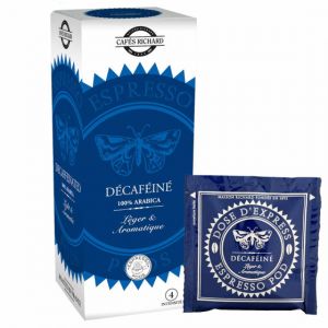 Caf&eacute;s Richard D&eacute;caf&eacute;in&eacute; pods ESE &eacute;tui x25