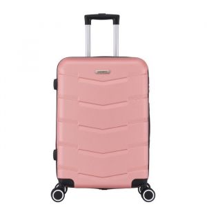 Image de Valise Moyenne 4 Roues 65cm ABS - Wall - TROLLEY ADC (Rose Gold)