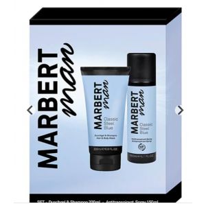 Marbert Man Classic Steel Blue Antitranspirant & Duschgel Persoonlijke verzorgingsset