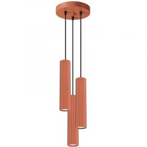 Sollux - Lampe à suspension Karbon aluminium 3xGU10 19.5cm
