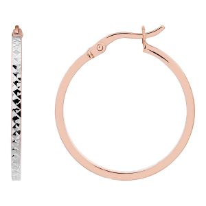 Cleor Boucles oreilles Cr&eacute;oles en Or 375/1000 Bicolore Femme multicolor - Taille 36