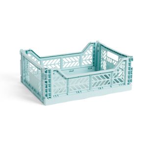 Image de Hay Panier Colour Crate Medium / 40 x 30 cm bleu arctique en matière plastique
