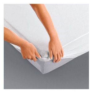 Protège matelas housse imperméable Blanc Couleur Blanc Taille S