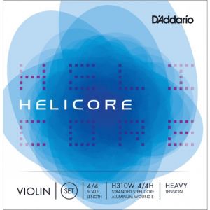 D'Addario Helicore Wound E jeu de cordes pour violon 4/4 Tirant fort (Import Royaume Uni)