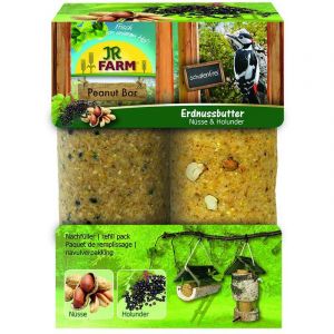 Image de JR Farm JR Garden Peanut Bar Friandises aux noix et au sureau pour oiseaux - 2 friandises de 350 g