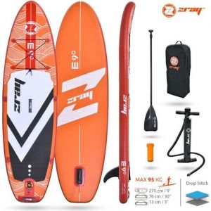 Image de ZRay SUP Stand up paddle gonflable Evasion E9 9' 2020 275x76x13cm (9'x30''x5'') - DropStitch - 194L/95KG MAX - Option siège kayak