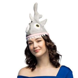 Boland 99951 - Chapeau en peluche requin pour adulte, poisson, monde sous-marin, couvre-chef, accessoire, fête à thème, carnaval