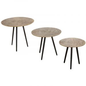 Table basse gigogne en aluminium Aur&egrave;le